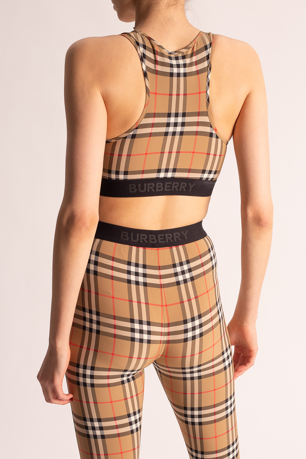 Burberry print store crop top